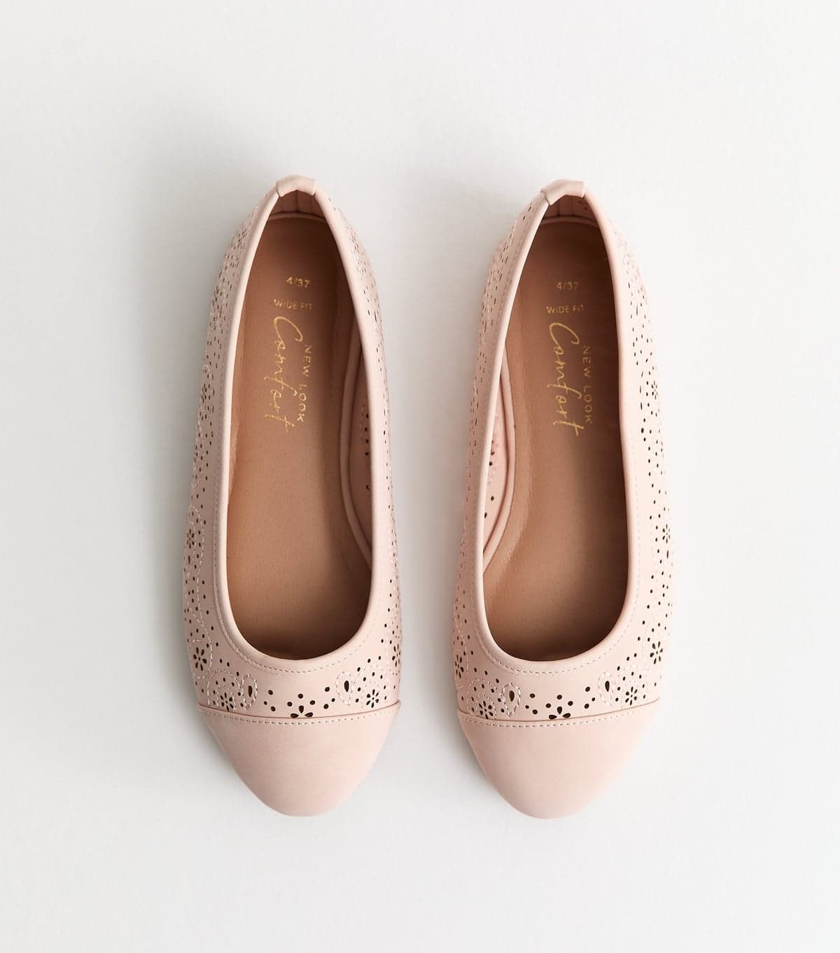 New Look New Look Pink Faux Leather Ballet Flats