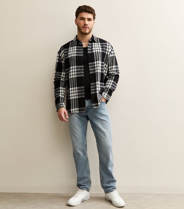 New Look Men's Pack of 2 Black Muscle Fit Ribbed Vest Tops New Look - 3