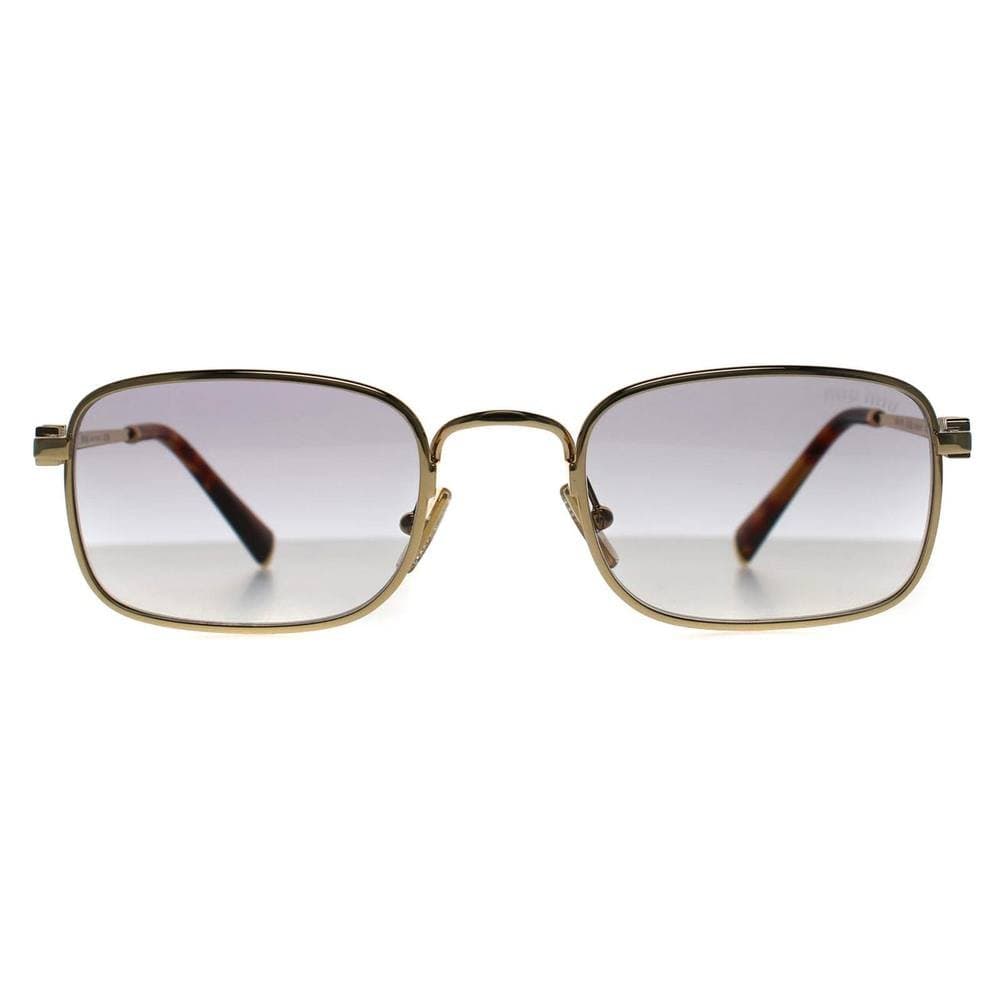 Miu Miu Miu Miu Women's Rectangle Gold Dark Grey to Clear Gradient MU53AS