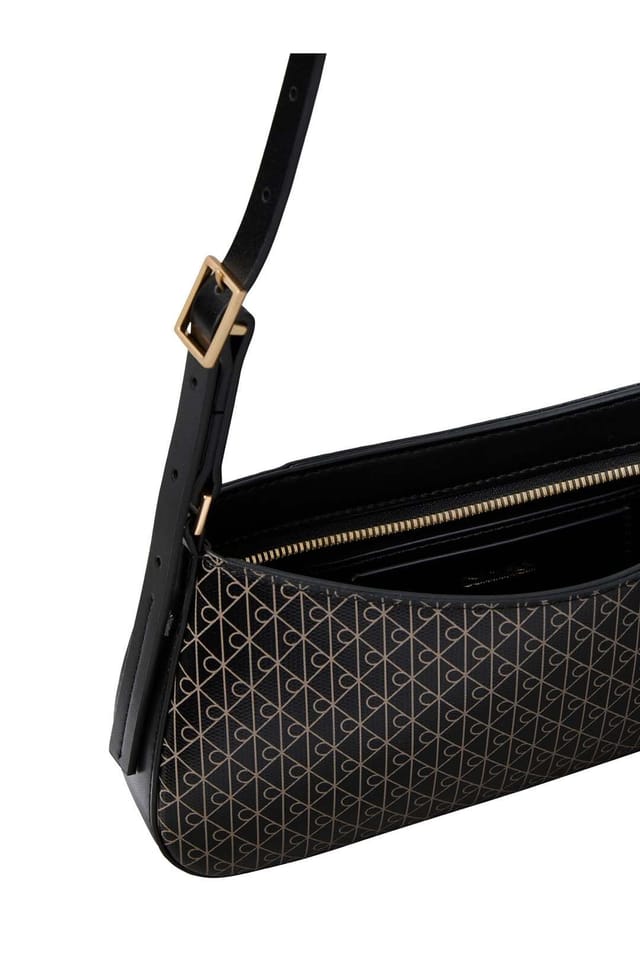 Calvin Klein Calvin Klein Women's Emblem Aop Small Shoulder Bag Black Aop - 3