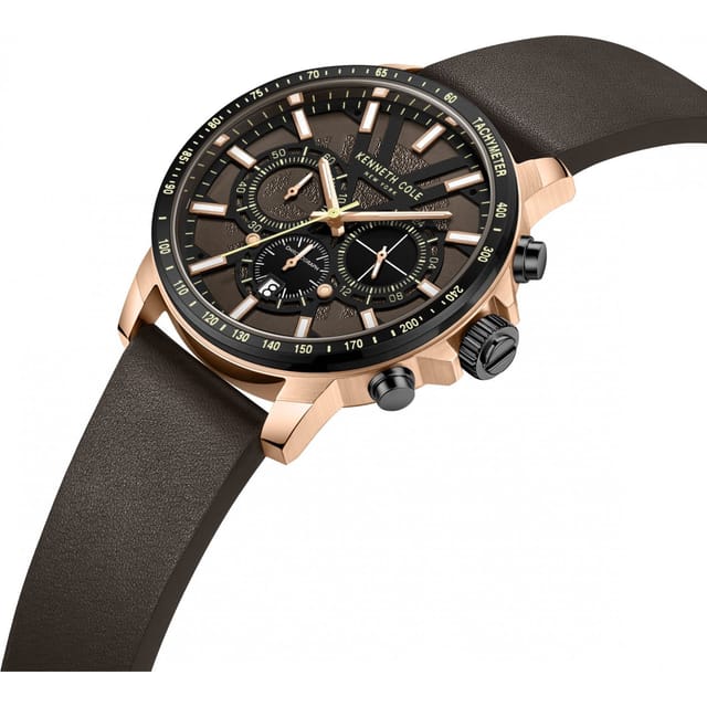 Kenneth Cole Kenneth Cole Men's KCWGC2234804 Classic 44mm Quartz Watch in Brown - 3
