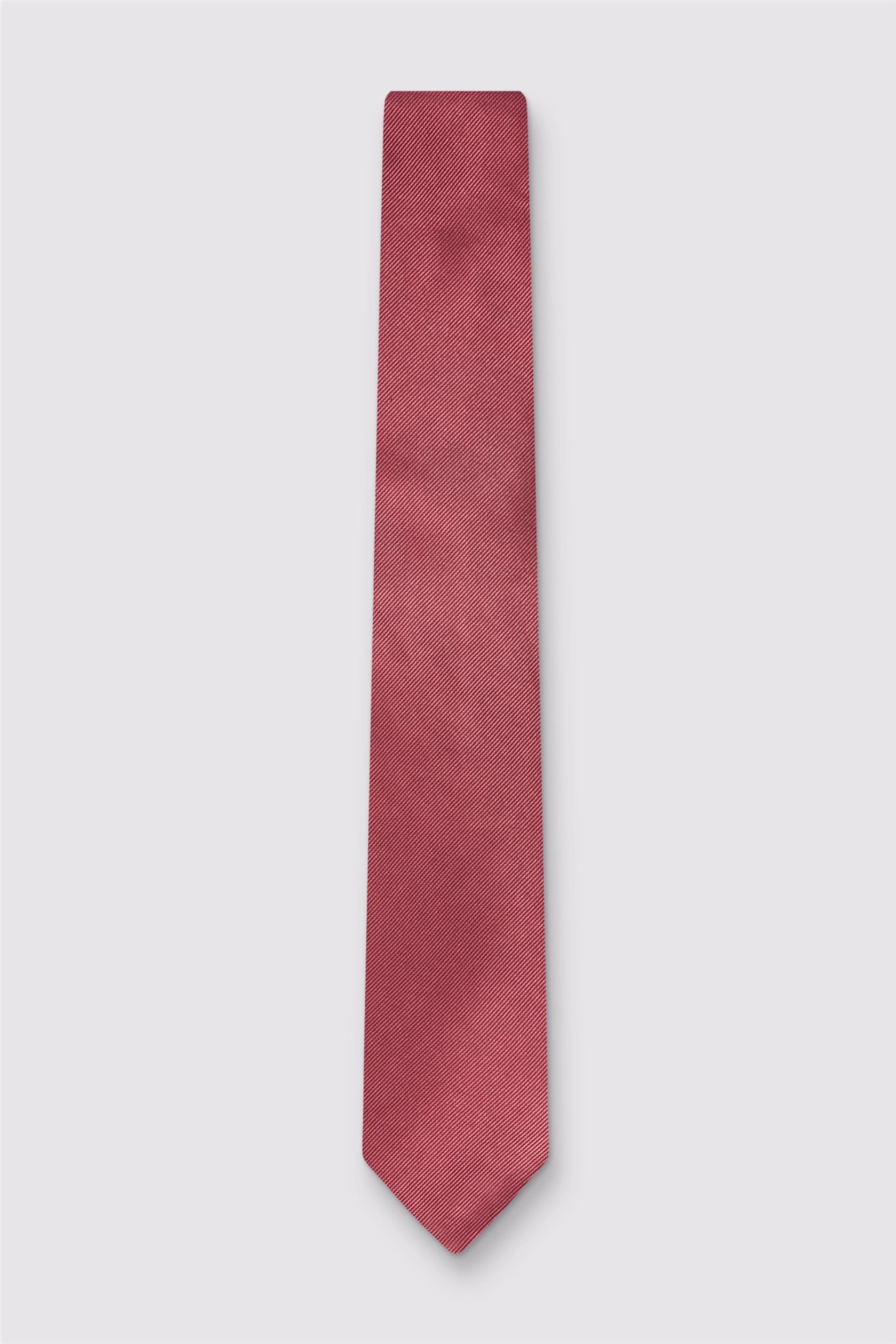 Ted Baker Ted Baker Men's Silk Plain Tie in Bright Pink