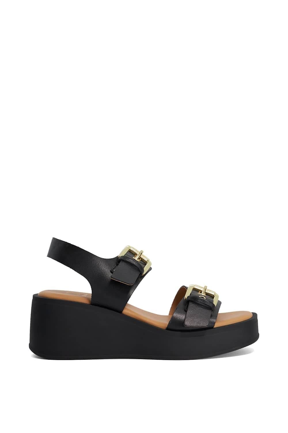 Dune London Dune London Women's 'Karola' Leather Sandals in Black