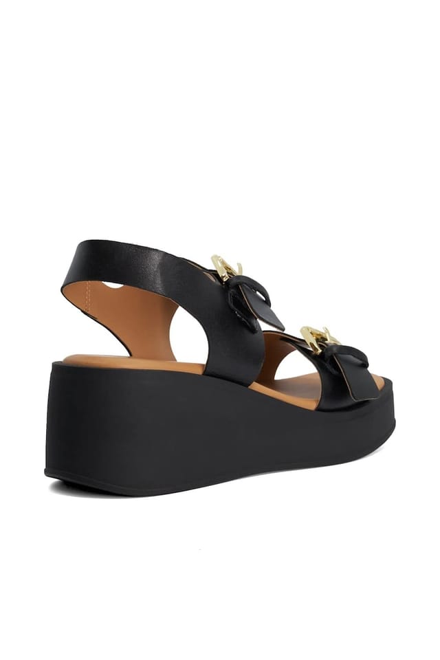 Dune London Dune London Women's 'Karola' Leather Sandals in Black - 3