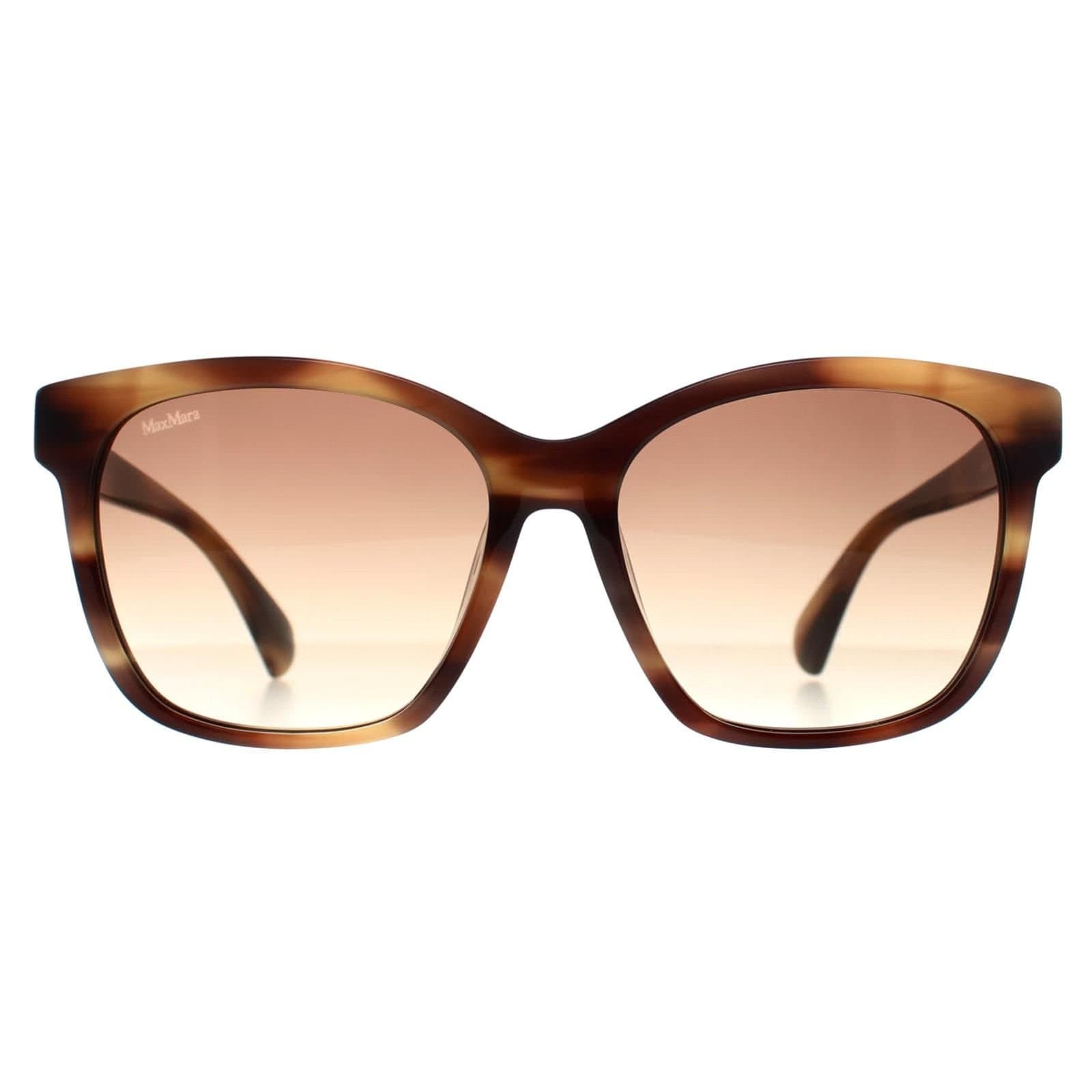 Max Mara Max Mara Women's Square Shiny Dark Brown Brown Gradient MM0042 Logo9
