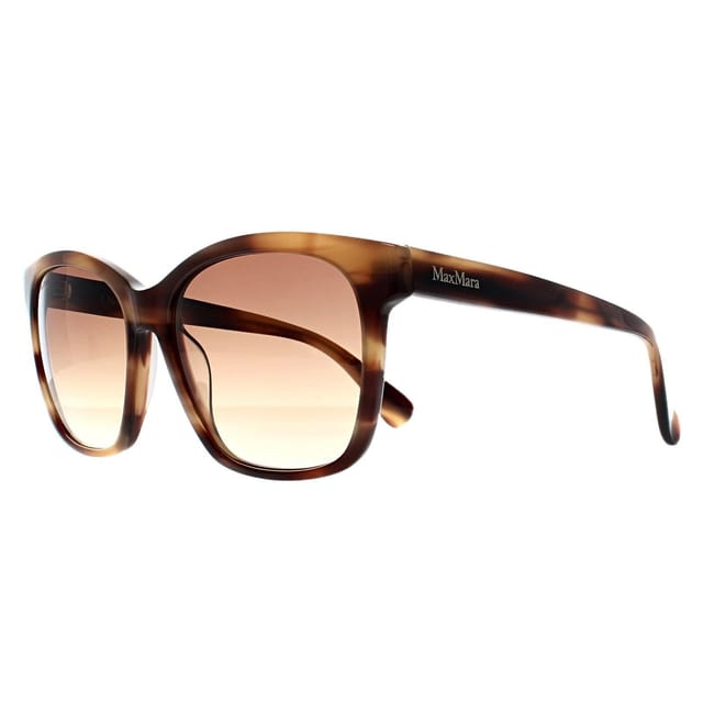Max Mara Max Mara Women's Square Shiny Dark Brown Brown Gradient MM0042 Logo9 - 2