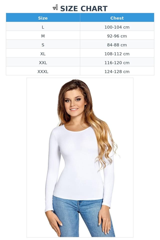 Love Lace Love Lace Women's Smooth Long Sleeve Blouse Soft Fit in White - 2