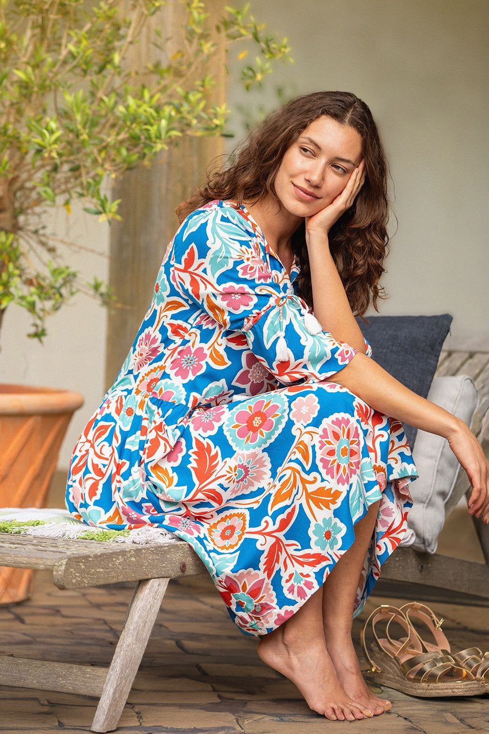 Brakeburn Brakeburn Women's Full Bloom Knee Length Dress - 2