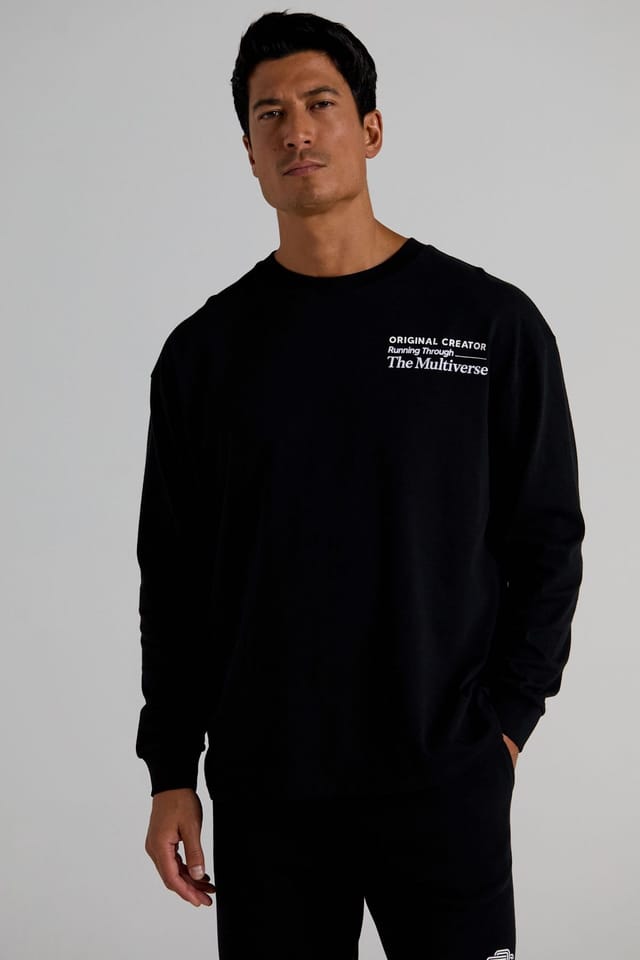 Original Creator Original Creator Men's Multiverse Long Sleeve T-Shirt - Jet Black - 2