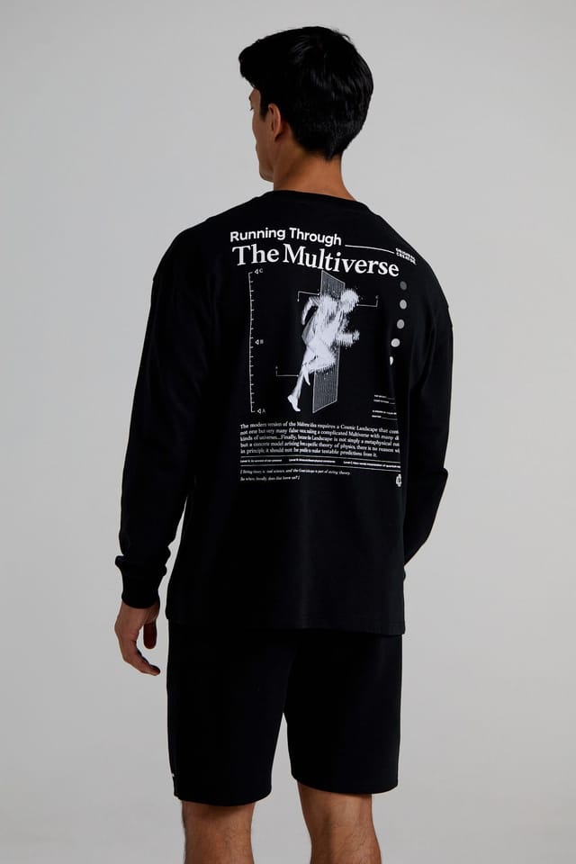 Original Creator Original Creator Men's Multiverse Long Sleeve T-Shirt - Jet Black - 3