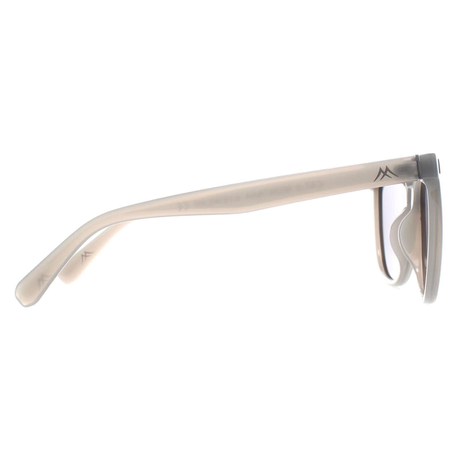 montana montana Women's Butterfly Shiny Grey Cream Smoke Polarized MP190 - 4