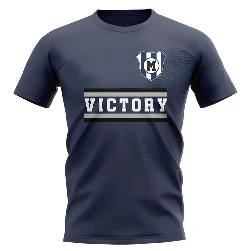Melbourne Victory Melbourne Victory Men's Personalised Core Football Club T-Shirt in Navy