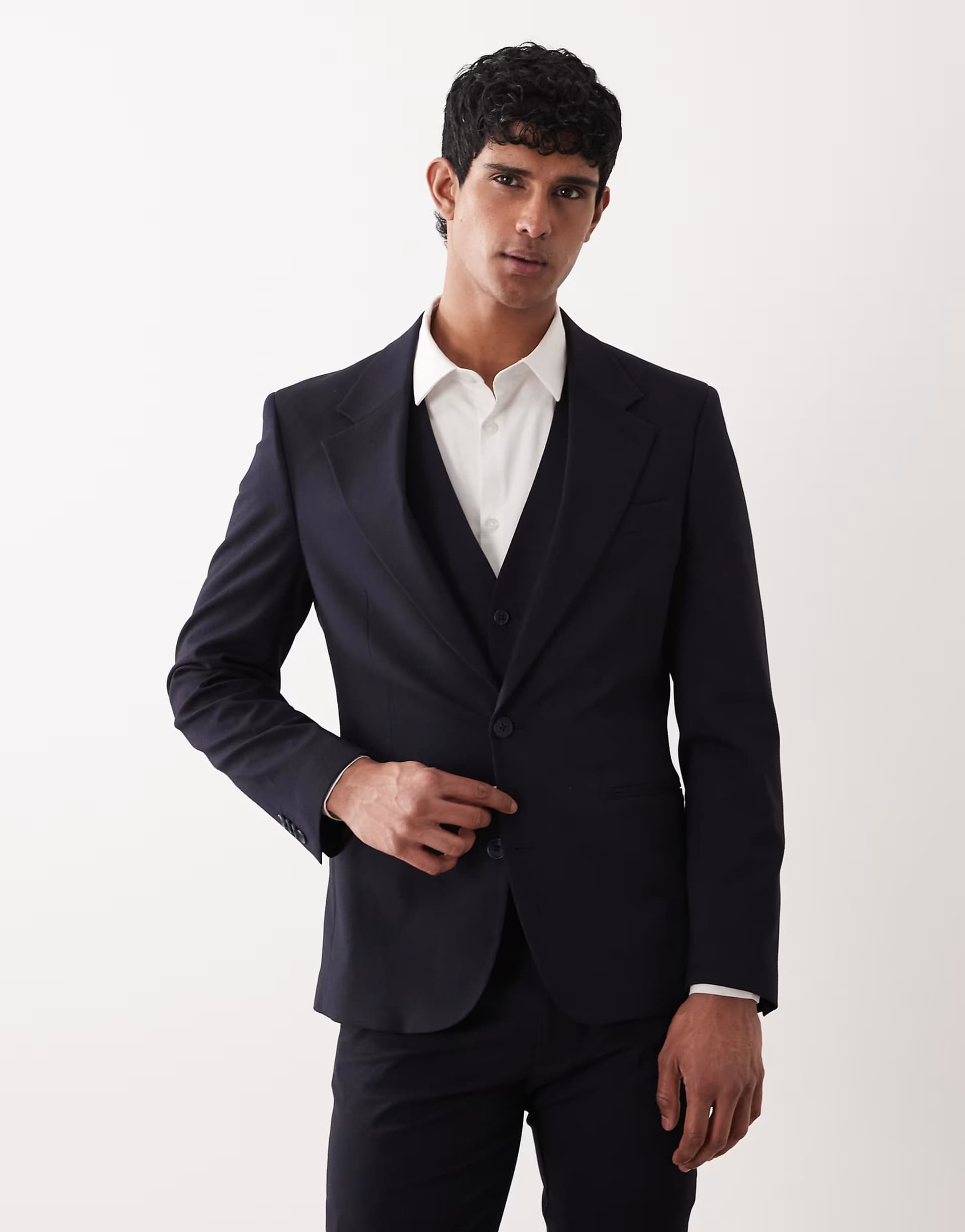 ASOS ASOS DESIGN skinny suit blazer in navy