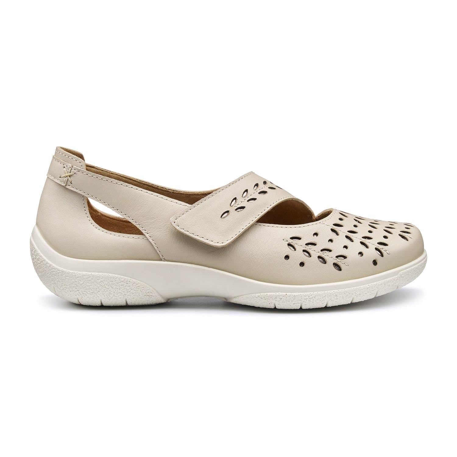 Hotter Hotter Women's Wide Fit 'Daphne' Mary Janes in Light Beige