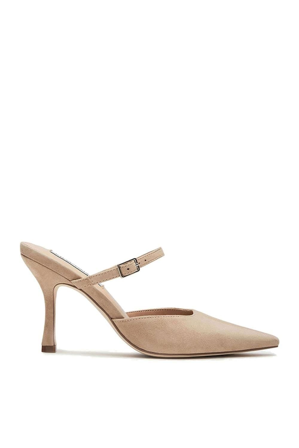 Steve Madden STEVE MADDEN Women's 'Brecki Heel Taupe' Suede Heels in Taupe