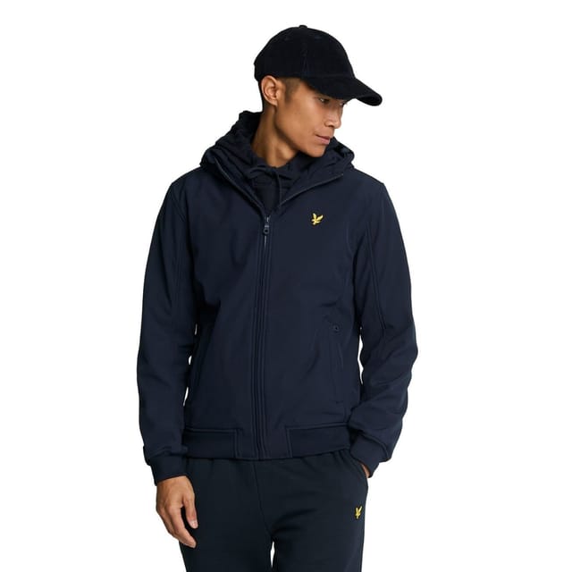 Lyle & Scott Lyle & Scott Men's Fleece Soft Shell Jacket in Dark Navy - 3