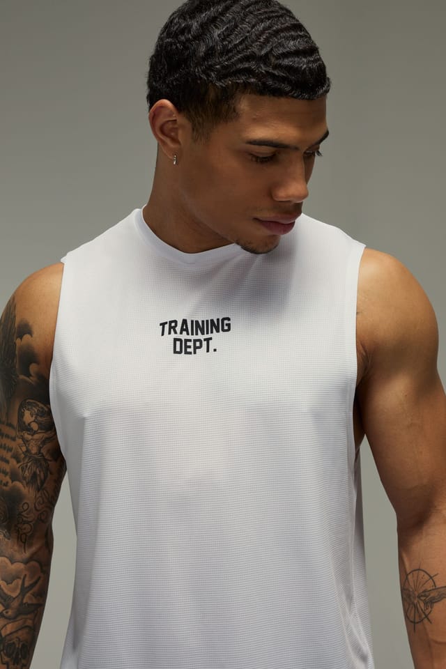 Training Dept. Training Dept. Men's Training Dept Regular Fit Tank in White - 3