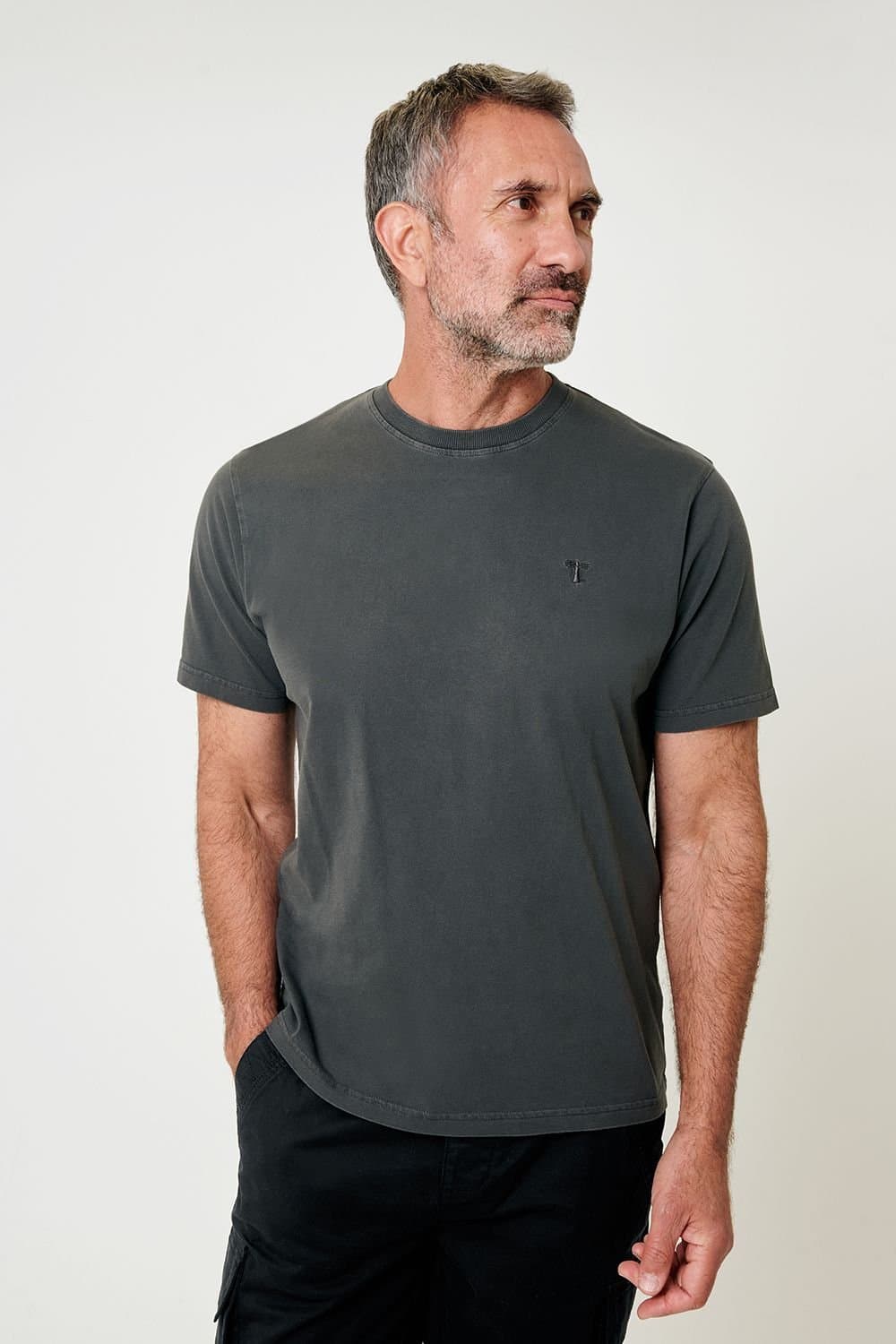 Saltwell Saltwell Men's Dark Grey Cotton Jersey T-Shirt