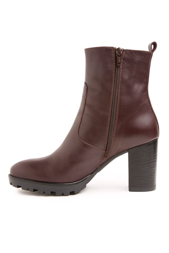Celtic & Co Celtic & Co Women's Block Heel Ankle Boot in Chocolate - 3