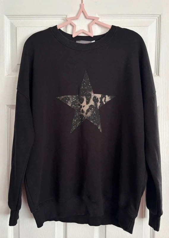 Mint Velvet Mint Velvet Signature Star Sweatshirt Top - Animal Leopard Print - L 🌺 - 1