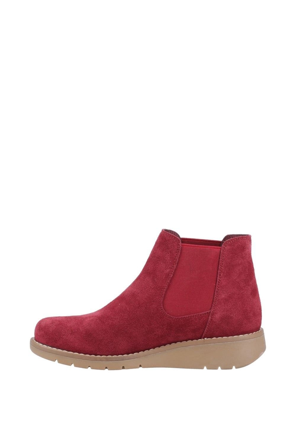 Hush Puppies Hush Puppies Women's Leonie Suede Boot in Burgundy - 4
