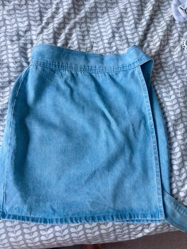 Never Fully Dressed New fully dressed wrap around denim skirt