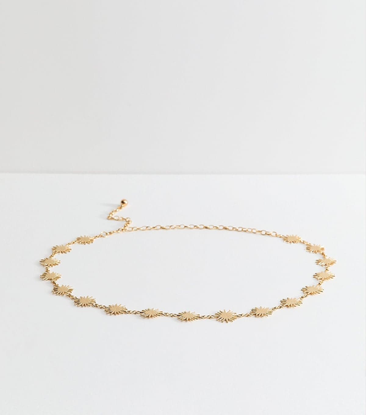 New Look Gold Sunshine Charm Chain Belt New Look