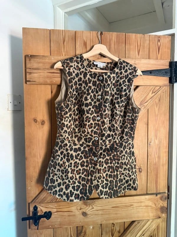 Never Fully Dressed Never fully dressed leopard waistcoat and jeans - 1