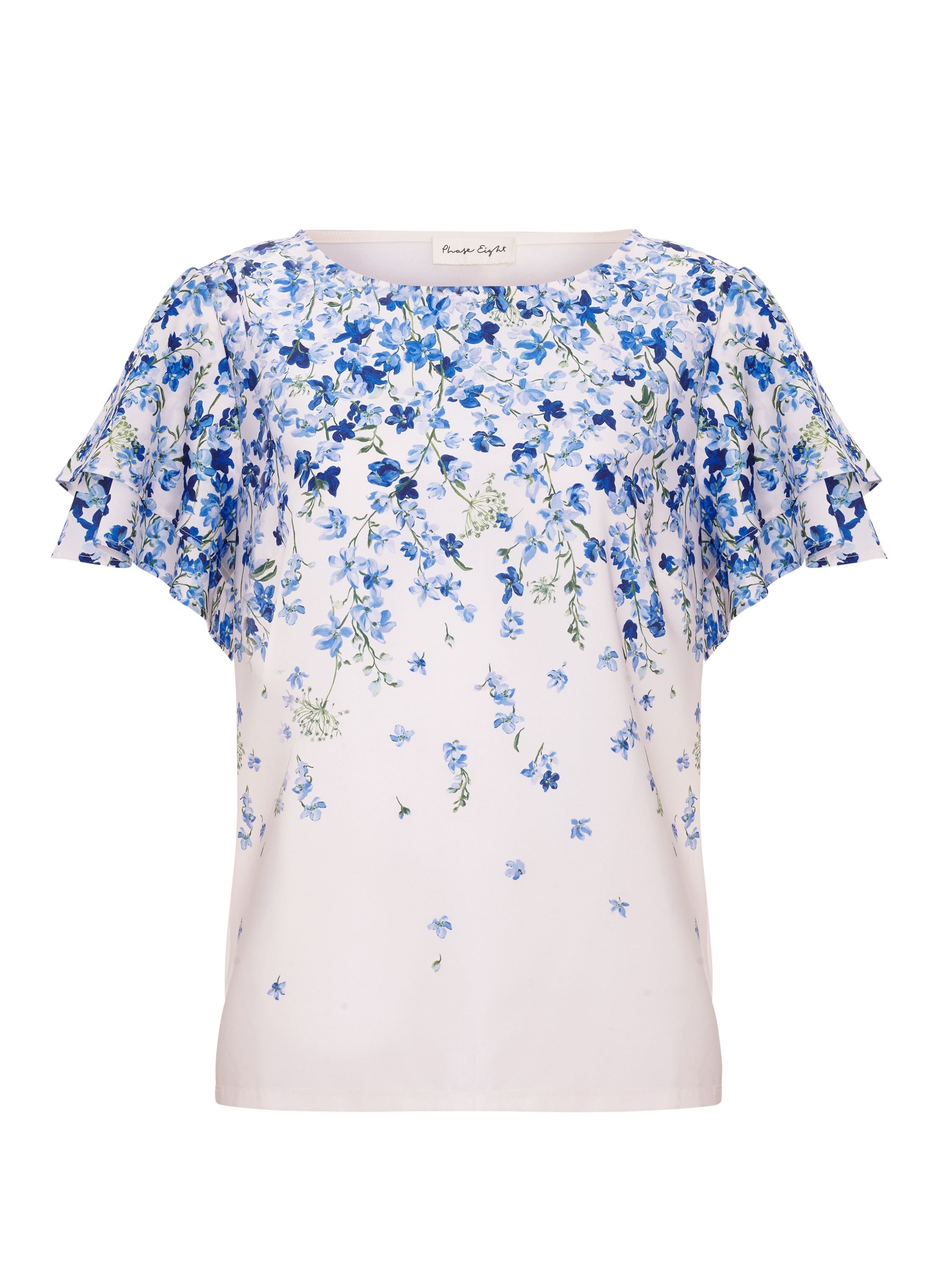 Phase Eight Phase Eight Women's Rowan Floral Top in Blue - 2
