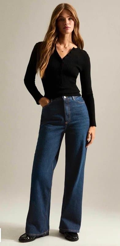 New Look New Look Size 12 wide leg short leg jeans