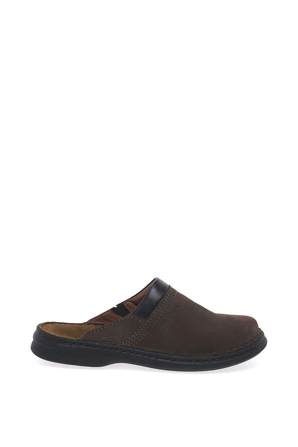 Josef Seibel Josef Seibel Men's 'Max' Leather Mules in Dark Brown