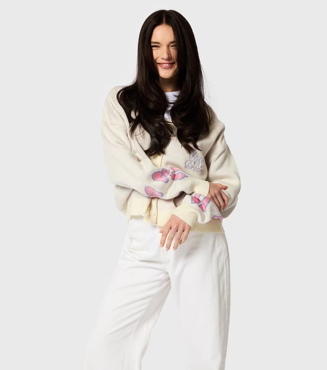 Skinnydip Women's Cream Once in a Dream Cardigan Skinnydip New Look - 3