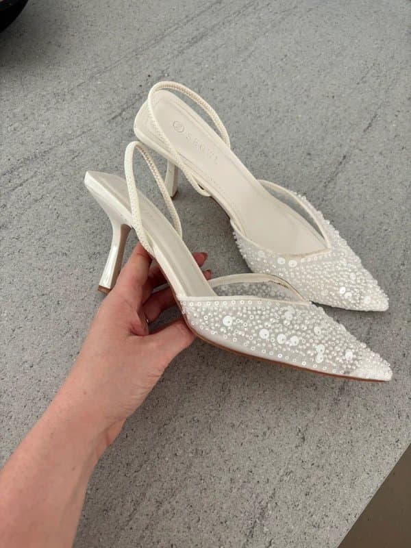 ASOS ASOS design embellished kitten heels