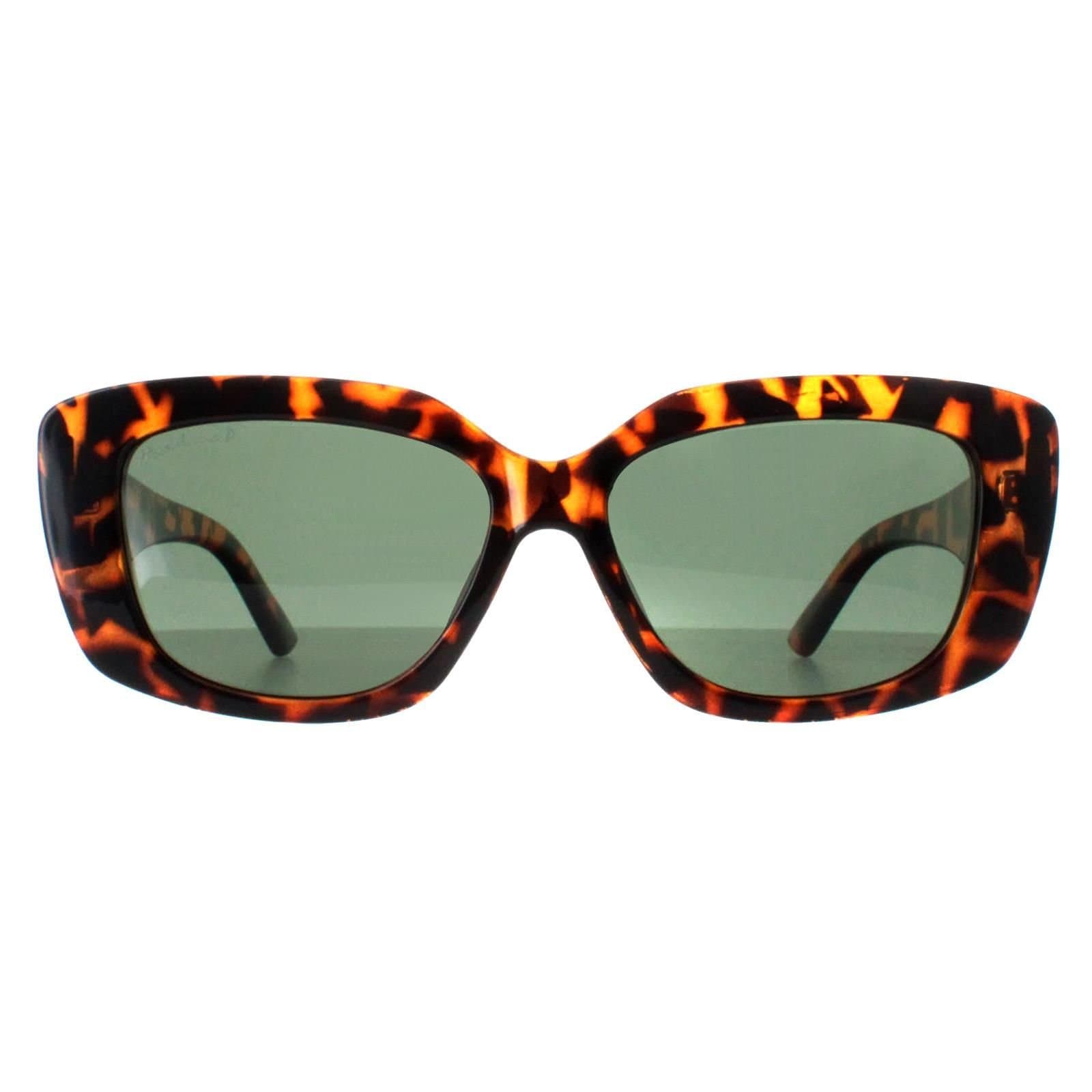 montana montana Women's Rectangle Shiny Turtle G15 Polarized MP56 in Brown