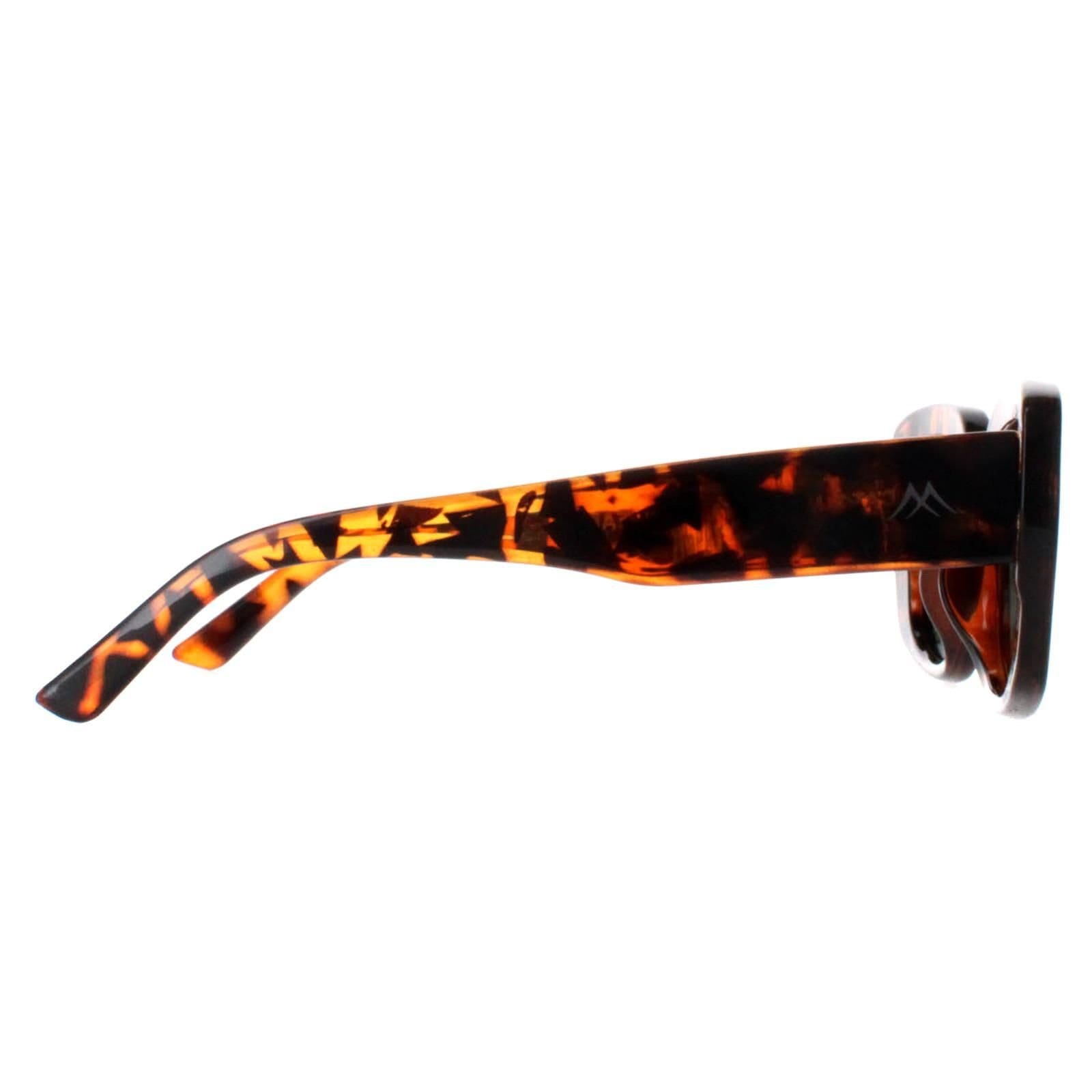 montana montana Women's Rectangle Shiny Turtle G15 Polarized MP56 in Brown - 4