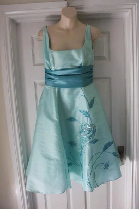 Kelsey Rose Prom Dress Size 12 Mint Green Wedding Bridesmaids 50s Style Designer Kelsey Rose