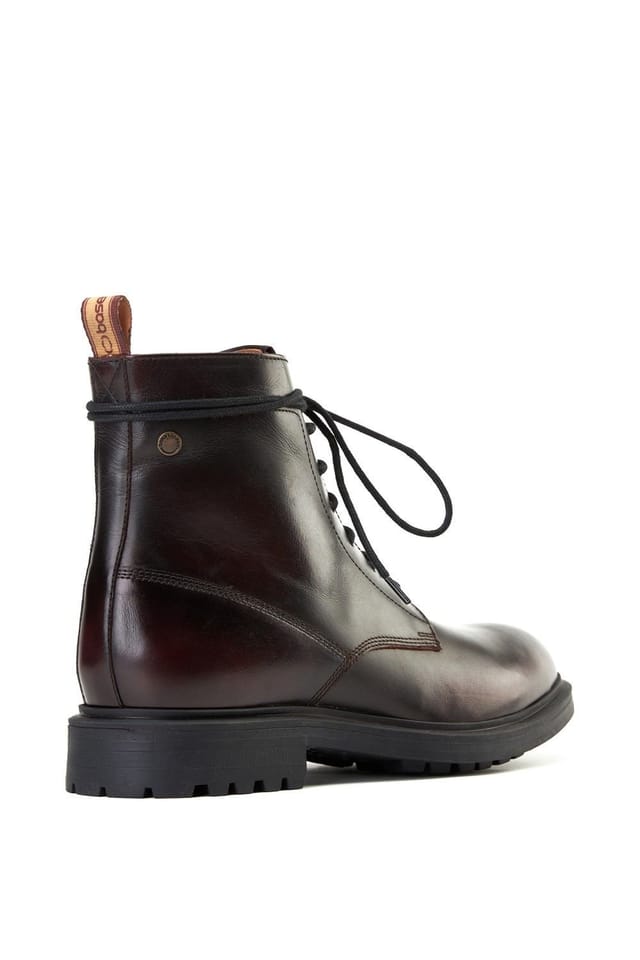 Base London Base London Men's Brunel 7 Eyelet Boot in Wine - 2