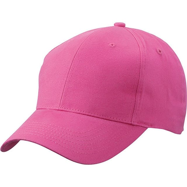 Myrtle Beach Myrtle Beach Men's 6 Panel Brushed Cotton Baseball Cap in Pink - 2