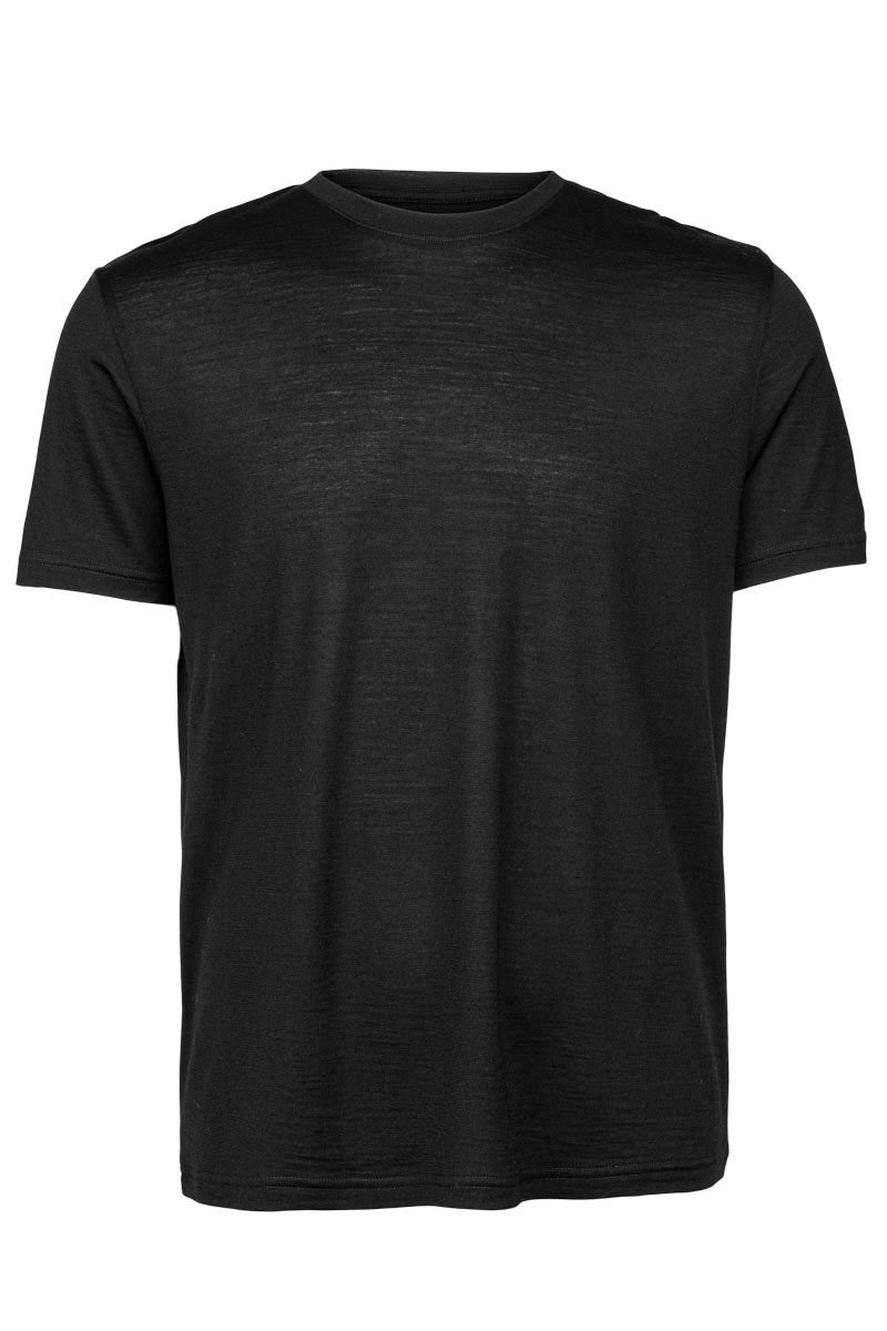 Panos Emporio Panos Emporio Men's Merino Wool T-Shirt in Black - 2