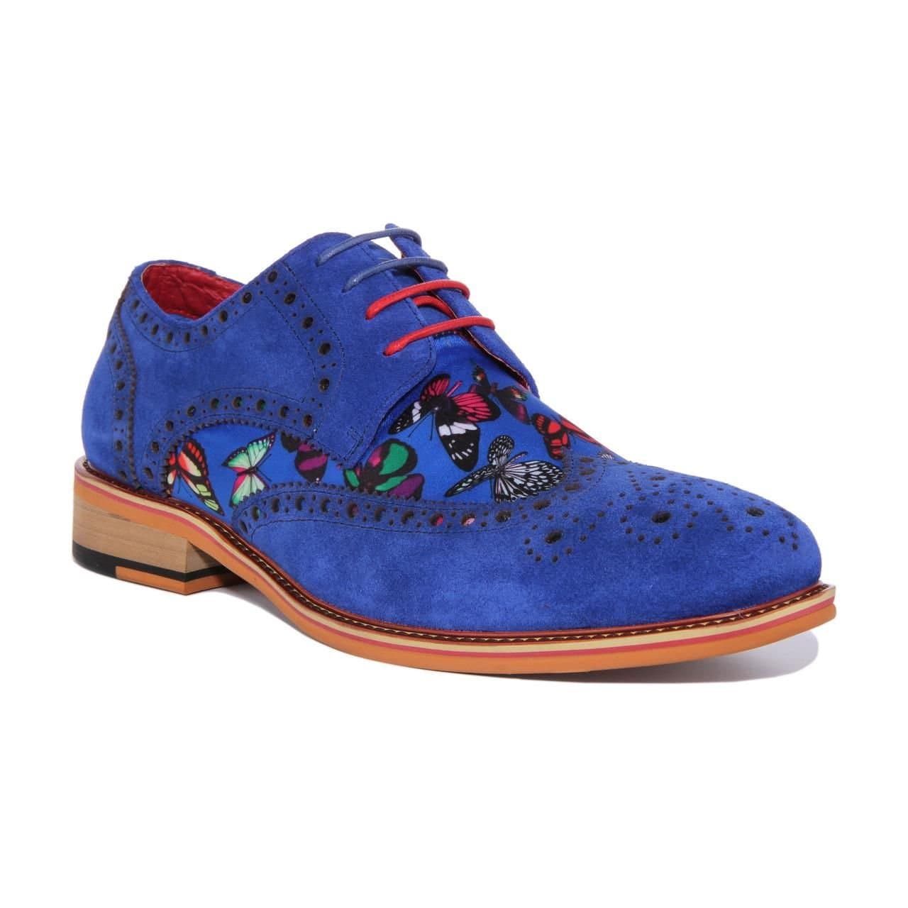 JUSTINREESS ENGLAND JUSTINREESS ENGLAND Men's 'Julio' Suede Leather Shoes in Navy
