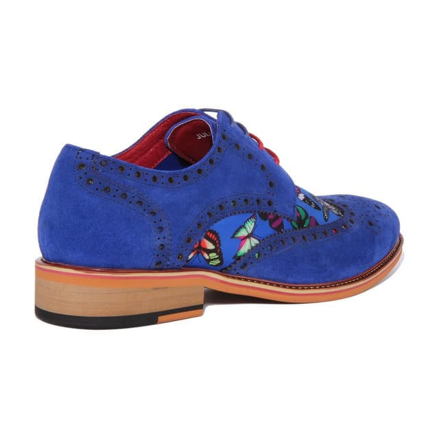 JUSTINREESS ENGLAND JUSTINREESS ENGLAND Men's 'Julio' Suede Leather Shoes in Navy - 3