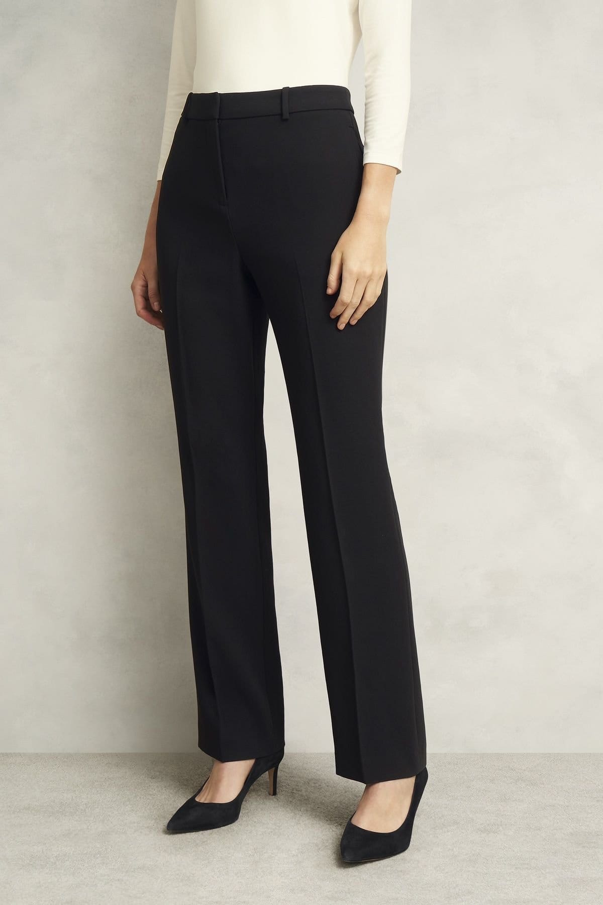 Hobbs London True Black Straight Trouser