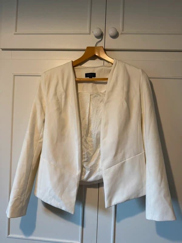 Topshop Topshop retro white / cream blazer size 10