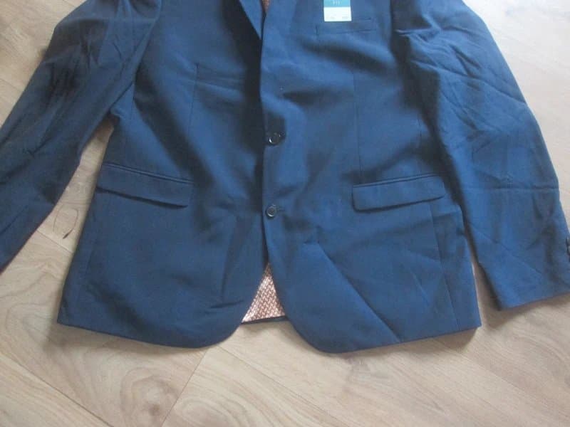 Next Next size 48XL Wool blend regular fit navy blue tailored lined Jacket Brand new with tags