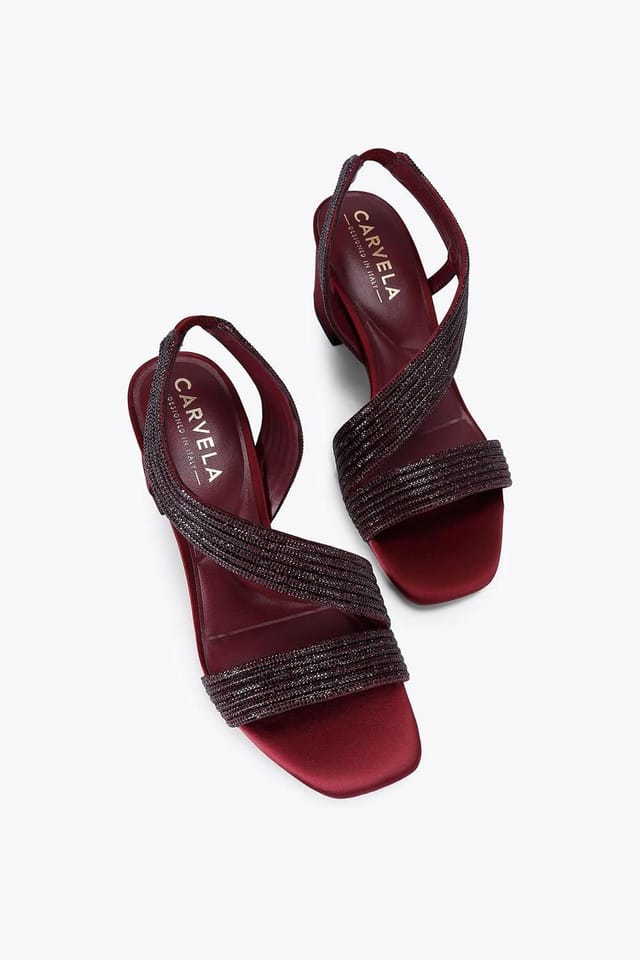 Carvela Carvela Women's 'Gala Block Jewel 60' Heels in Wine - 2