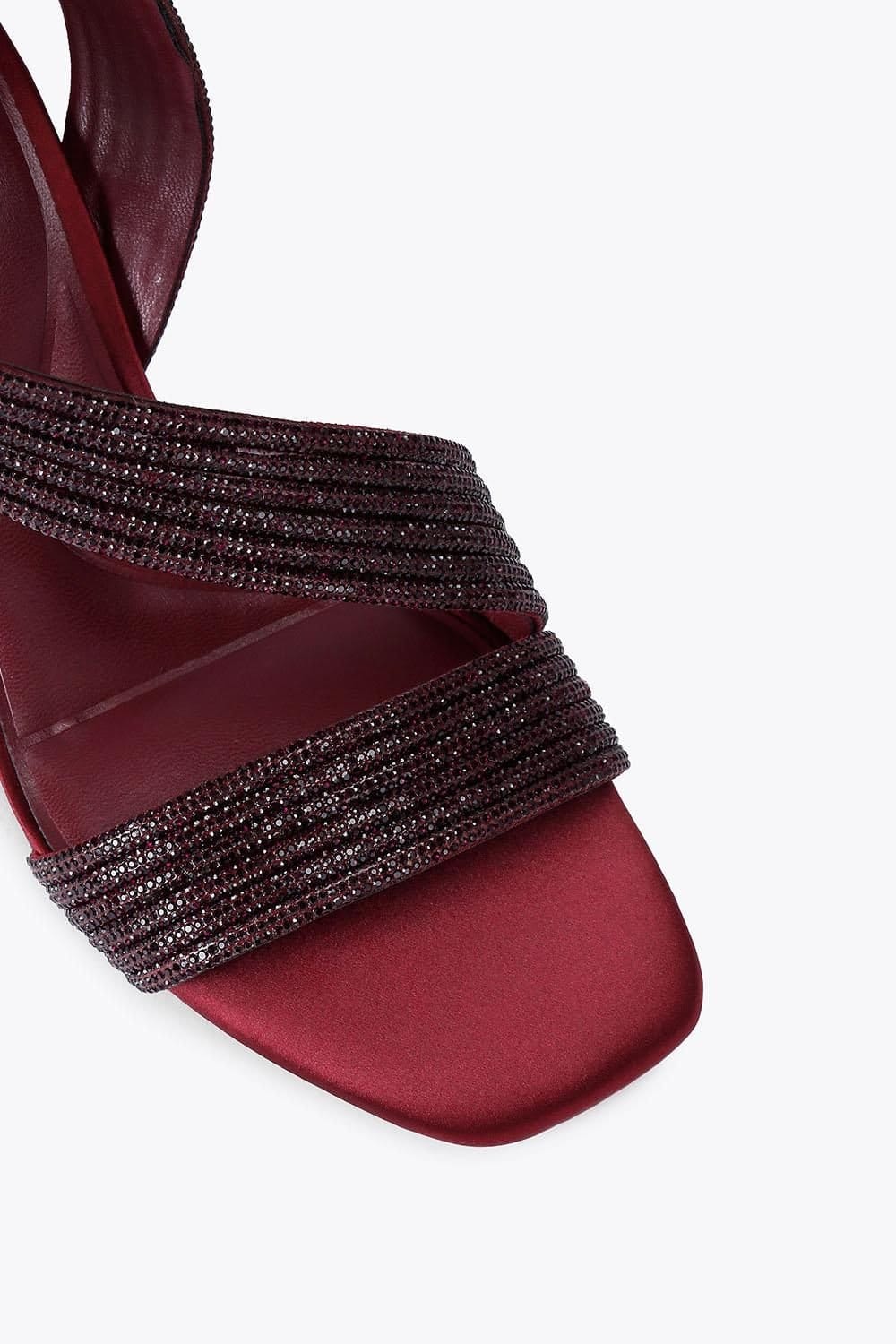 Carvela Carvela Women's 'Gala Block Jewel 60' Heels in Wine - 4