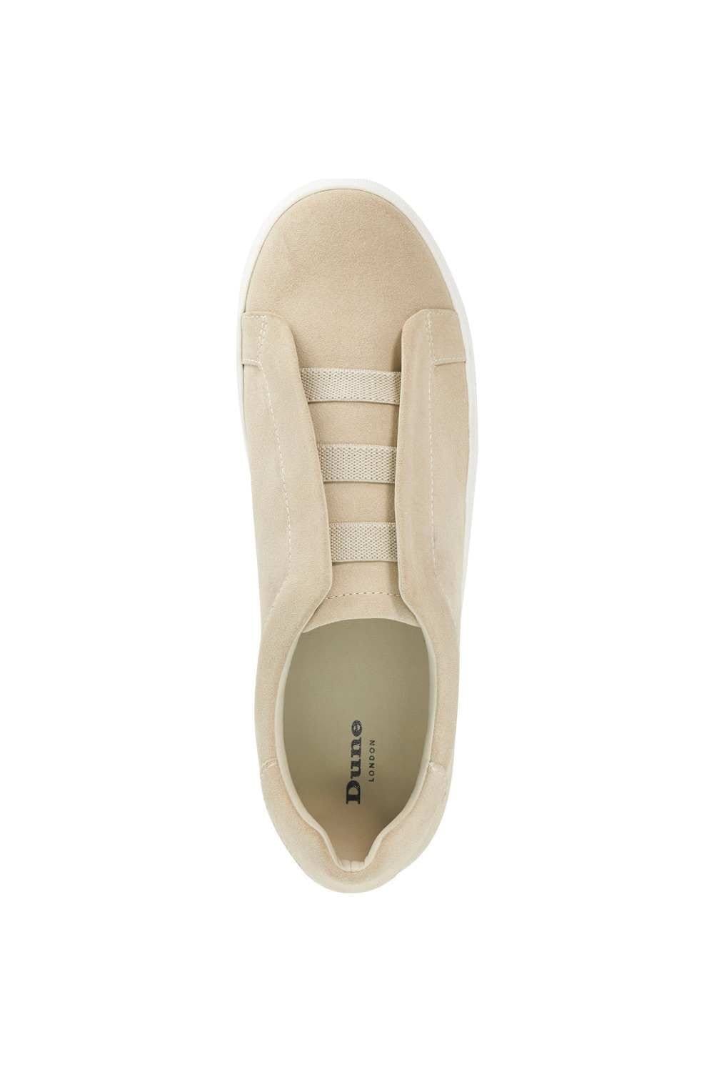 Dune London Dune London Men's 'Tylers' Suede Trainers in Natural - 4