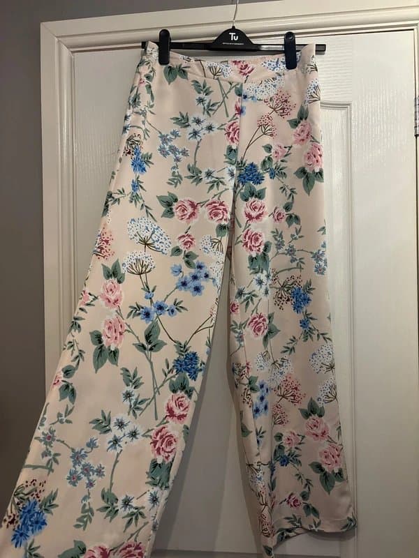 New Look New look floral wide leg pants