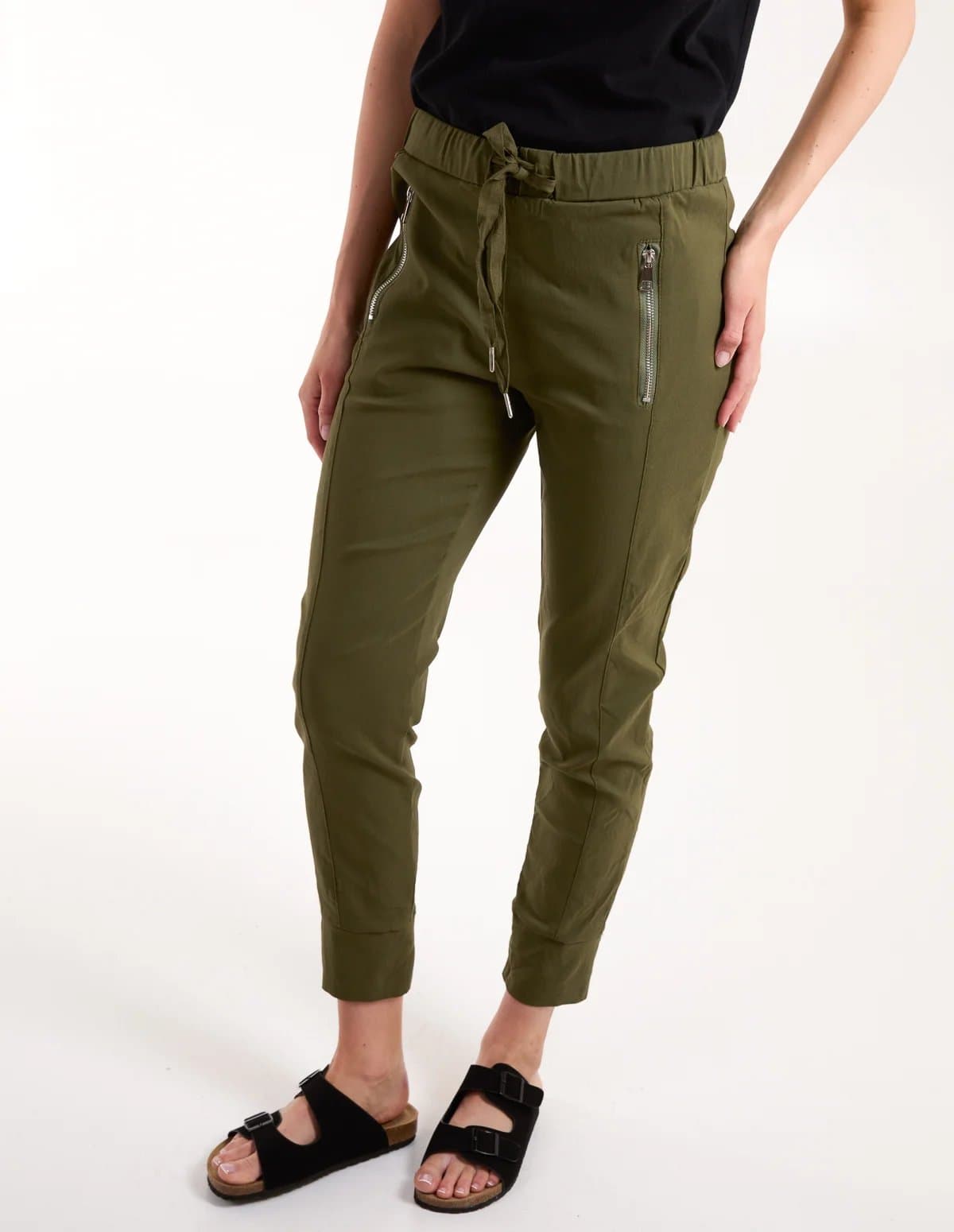 Blue Vanilla Zip Drawstring Trousers