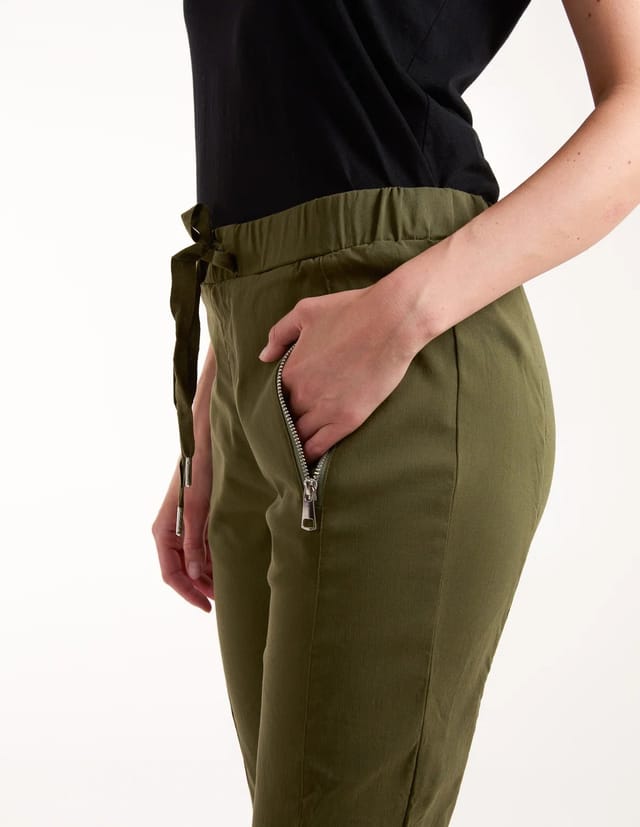 Blue Vanilla Zip Drawstring Trousers - 3